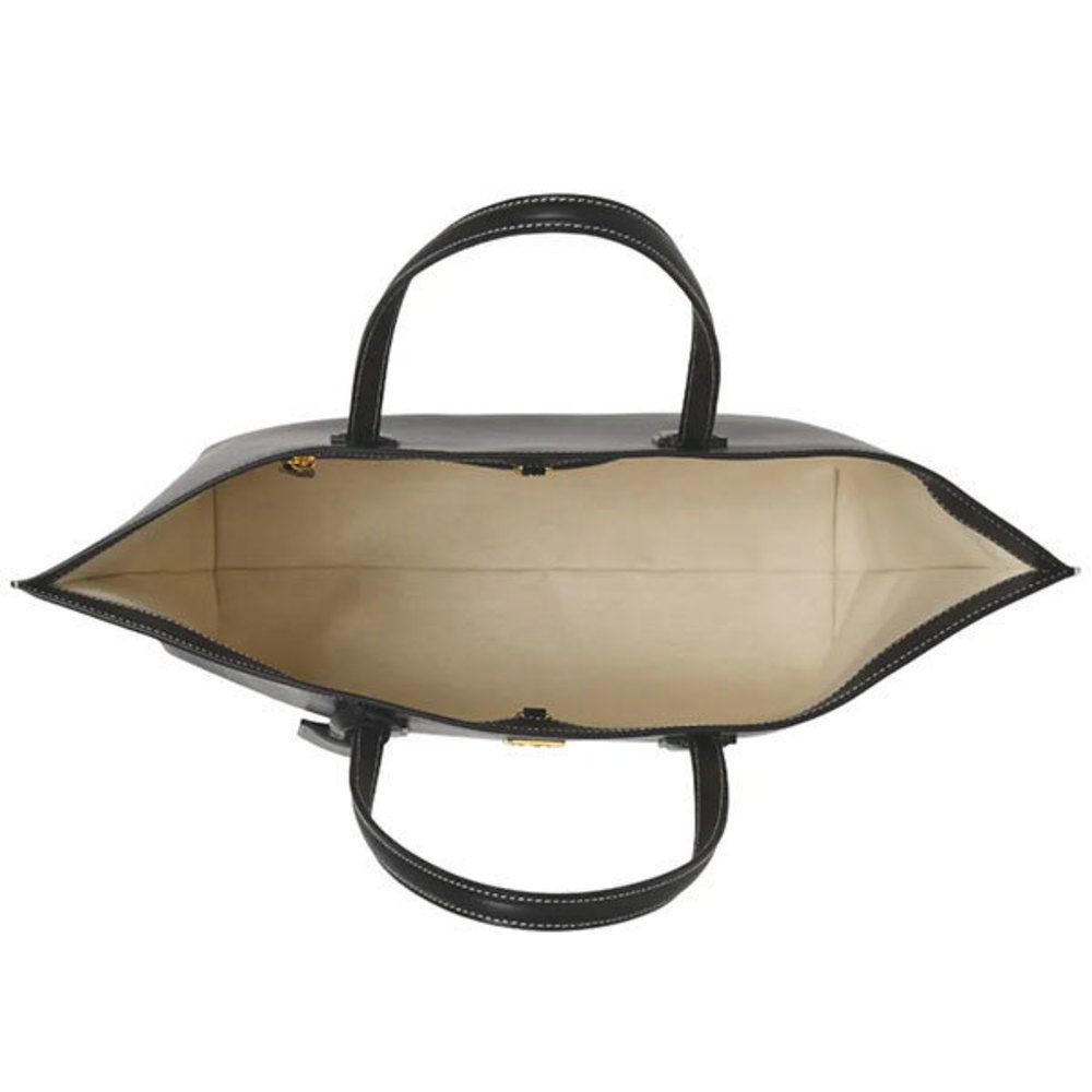 Burberry Leather Tote Bag Black - Gem